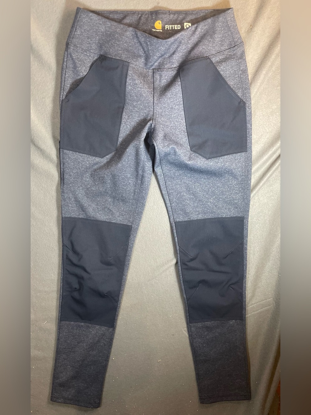 NWT Carhartt Force Utility Work Leggings blue Double Front Knee Size S (4/6)